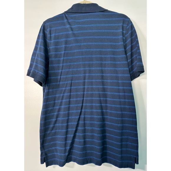 Croft & Barrow Blue Striped Pique Polo – Classic Fall Comfort | Size Medium - Picture 3 of 3